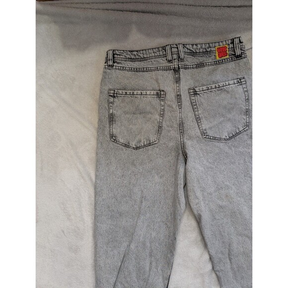 Empyre Jeans Mens 36 Black Relaxed Baggy Skater Relaxed Grunge Y2K Graffiti - Picture 13 of 15